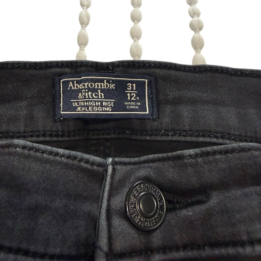Abercrombie & Fitch High Rise Jean Leggings size 12R - Picture 2 of 4